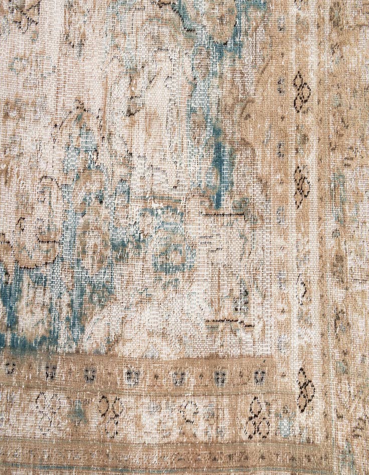 Detail image of 8' 10 x 12' 2  Hand Knotted Ultra Vintage Persian Wool Rug
