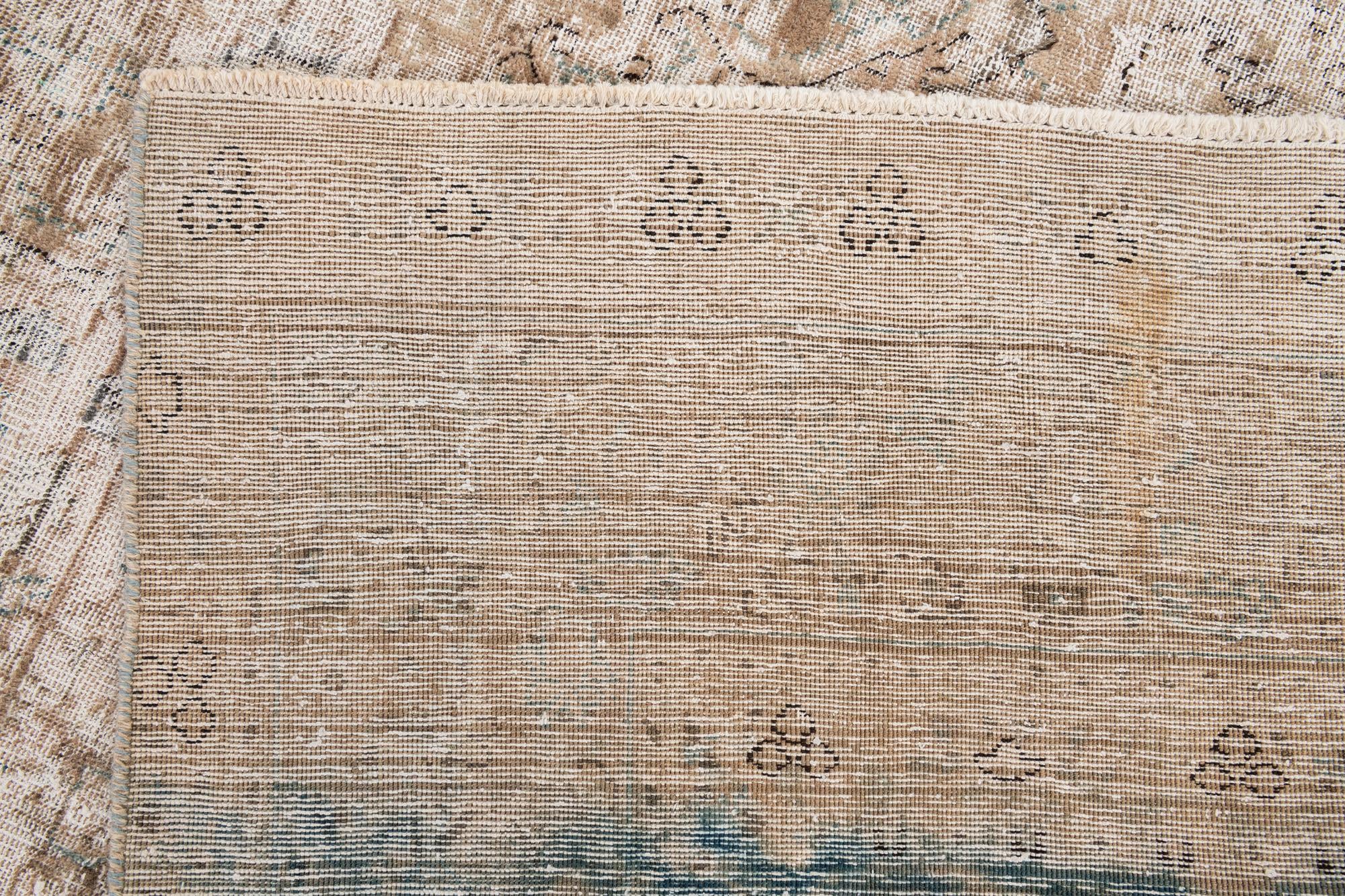 8' 10 x 12' 2 Hand Knotted Ultra Vintage Persian Wool Rug