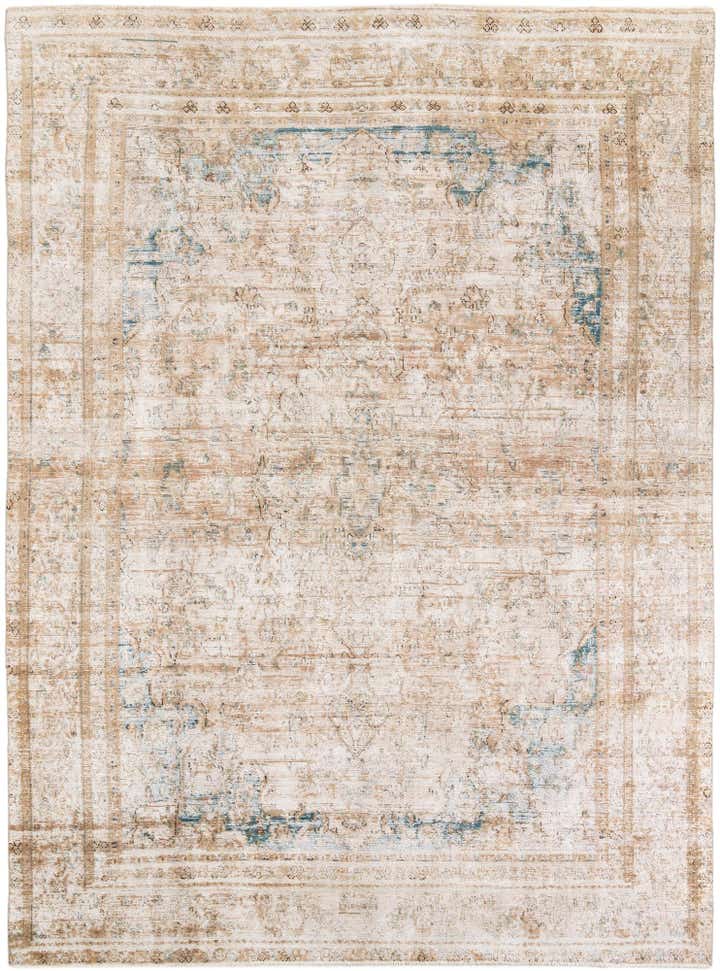 8' 10 x 12' 2 Hand Knotted Ultra Vintage Persian Wool Rug