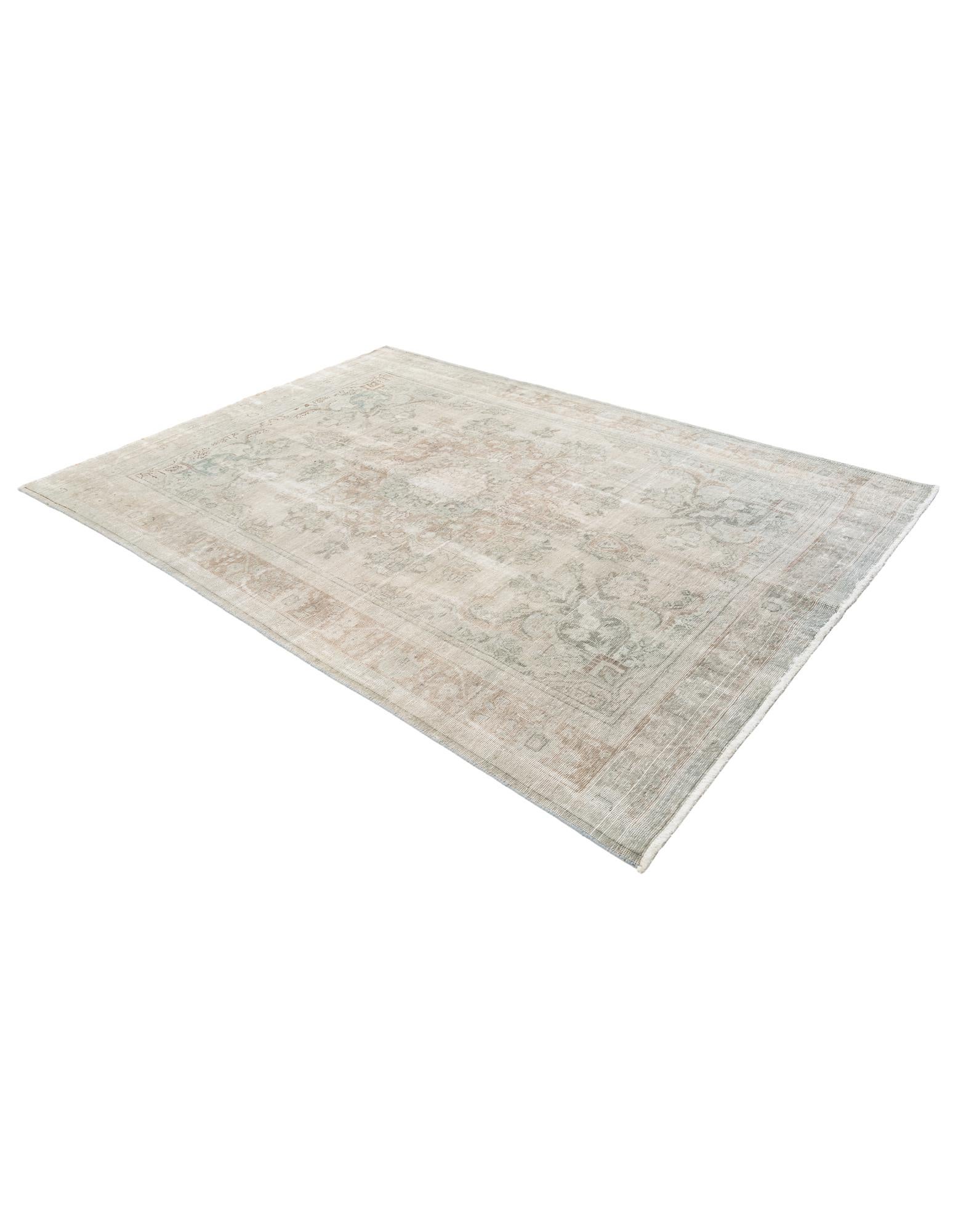 6' 4 x 9' Hand Knotted Ultra Vintage Persian Wool Rug