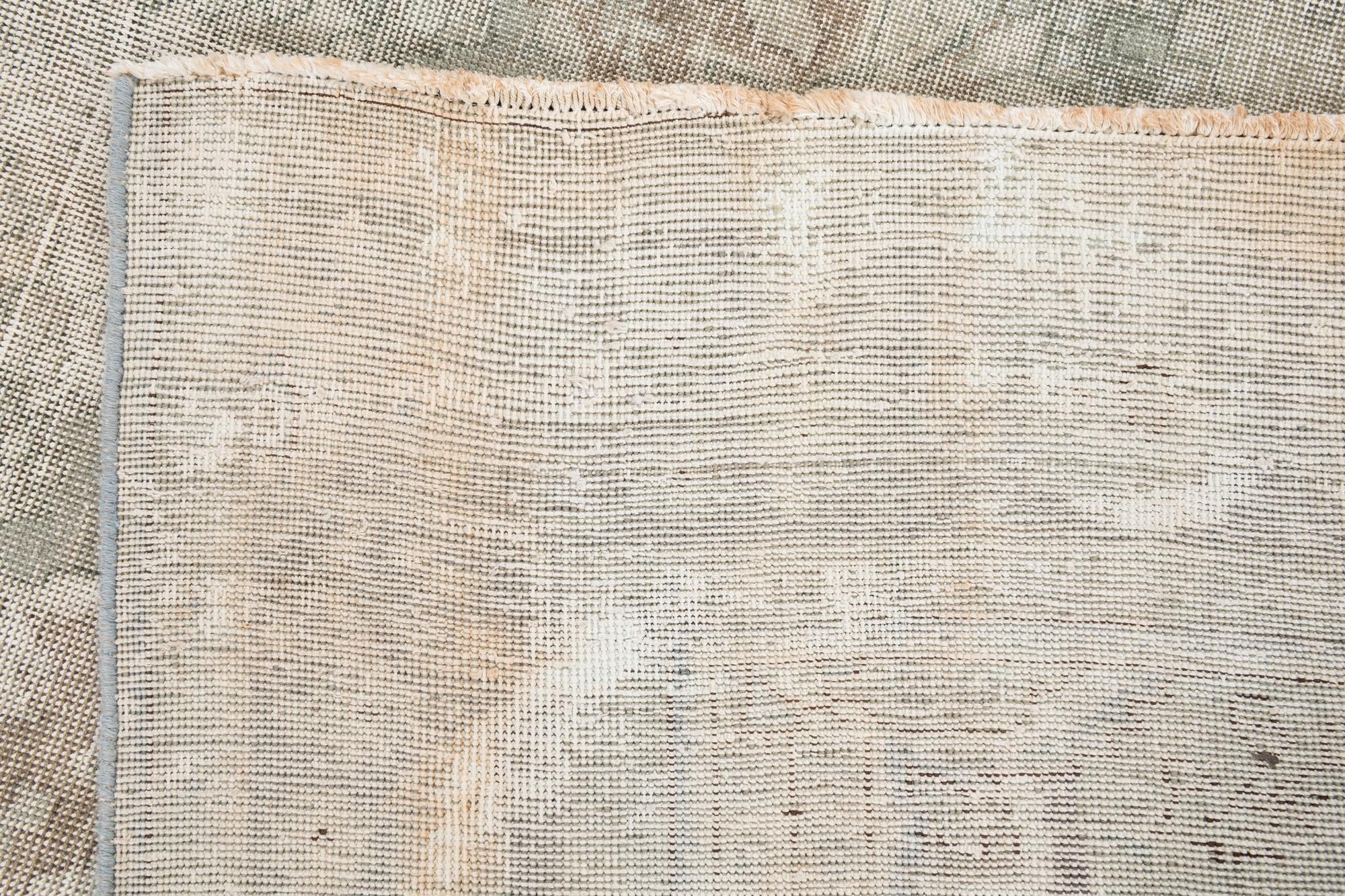 6' 4 x 9' Hand Knotted Ultra Vintage Persian Wool Rug