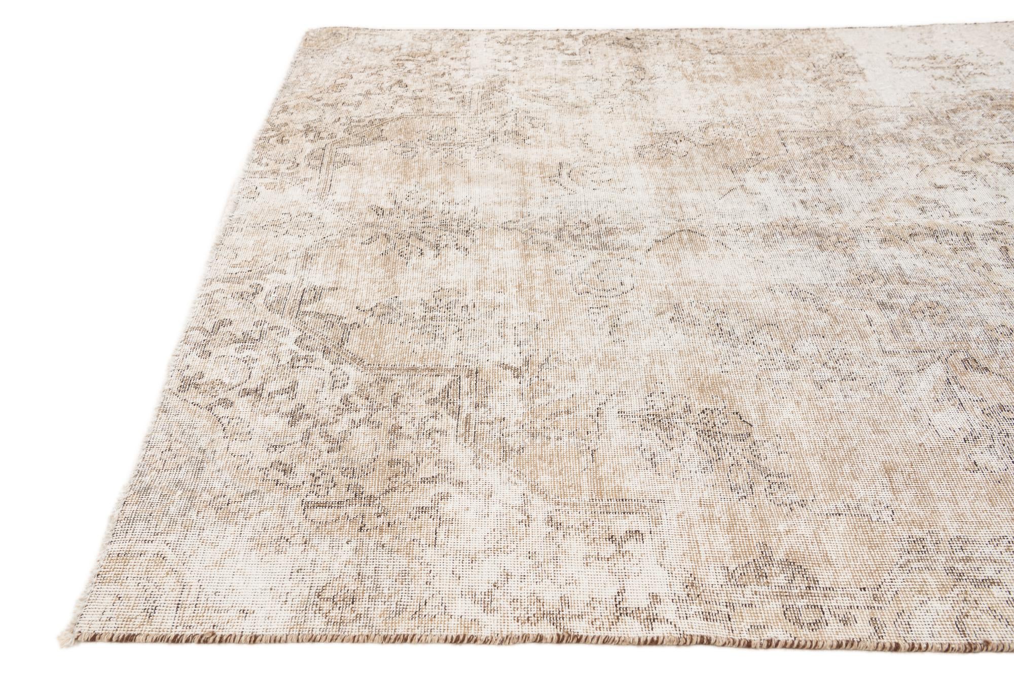 5' 1 x 8' 8 Hand Knotted Ultra Vintage Persian Wool Rug