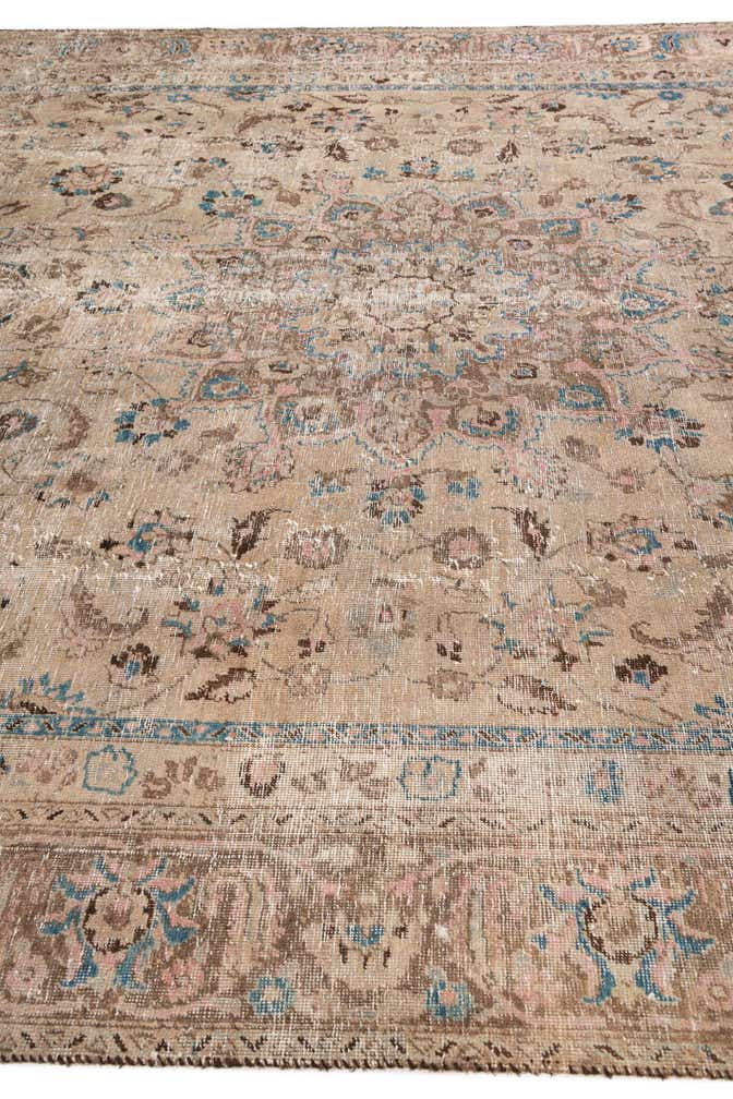 9' 1 x 12' 3 Hand Knotted Ultra Vintage Persian Wool Rug