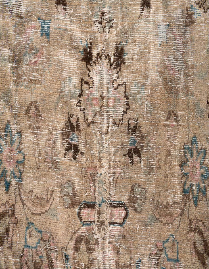 Detail image of 9' 1 x 12' 3  Hand Knotted Ultra Vintage Persian Wool Rug