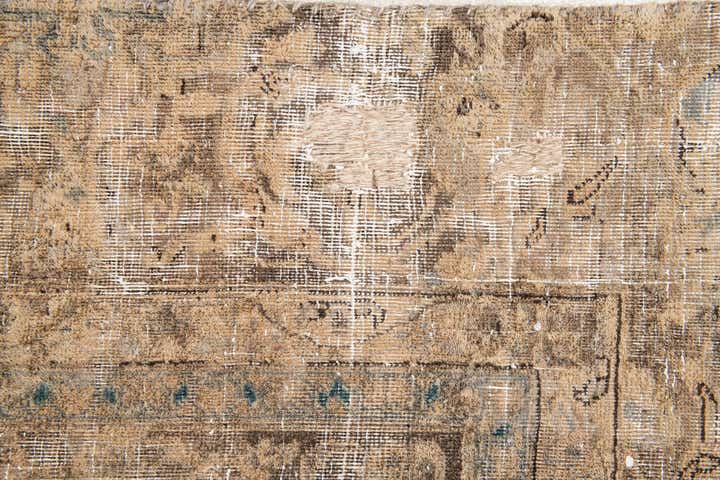 7' 2 x 10' Hand Knotted Ultra Vintage Persian Wool Rug