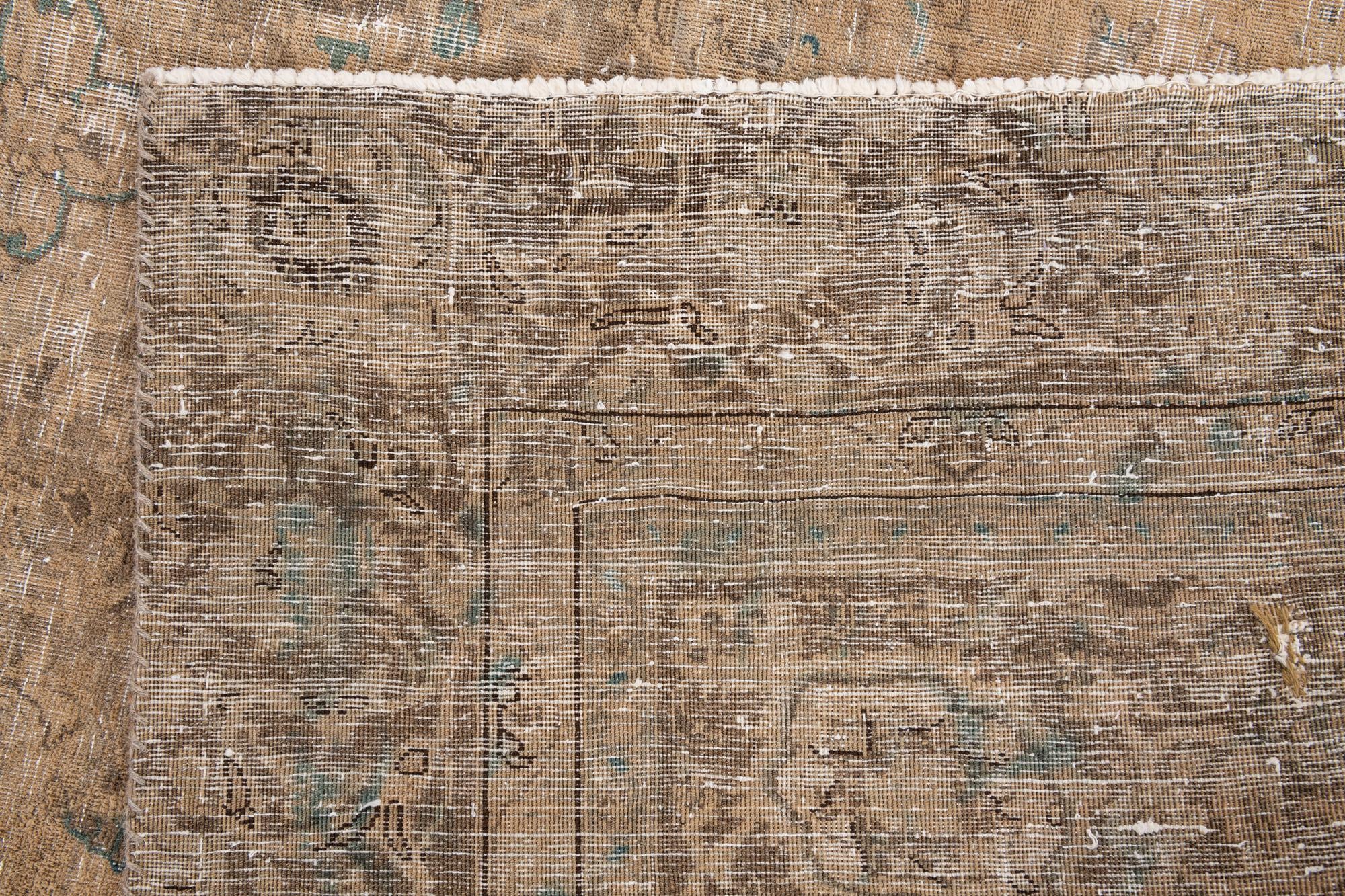 7' 2 x 10' Hand Knotted Ultra Vintage Persian Wool Rug