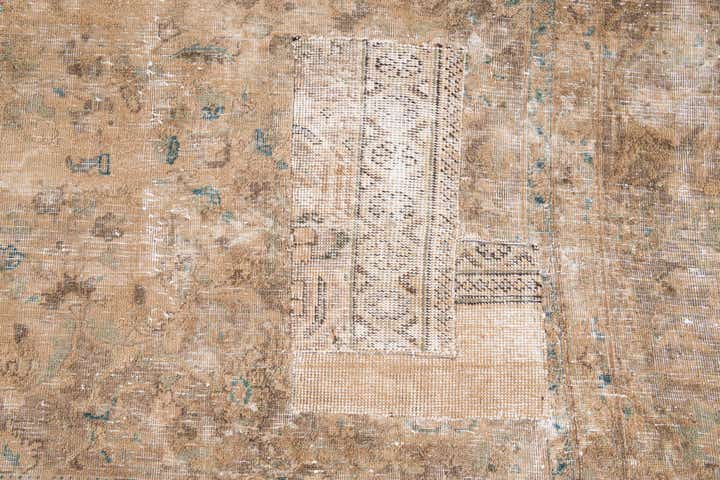 7' 2 x 10' Hand Knotted Ultra Vintage Persian Wool Rug