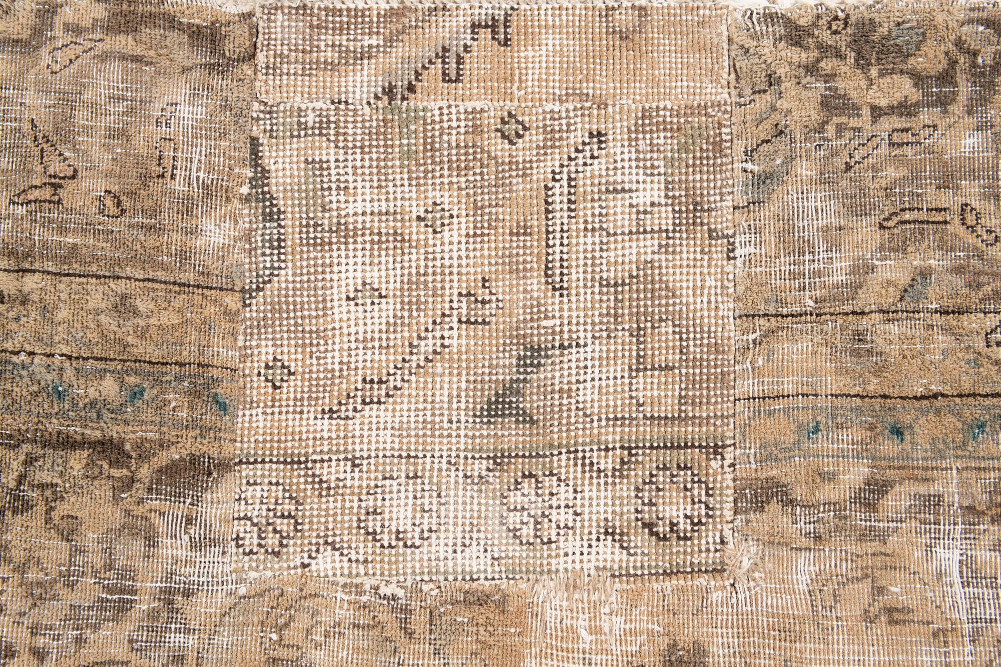 7' 2 x 10' Hand Knotted Ultra Vintage Persian Wool Rug
