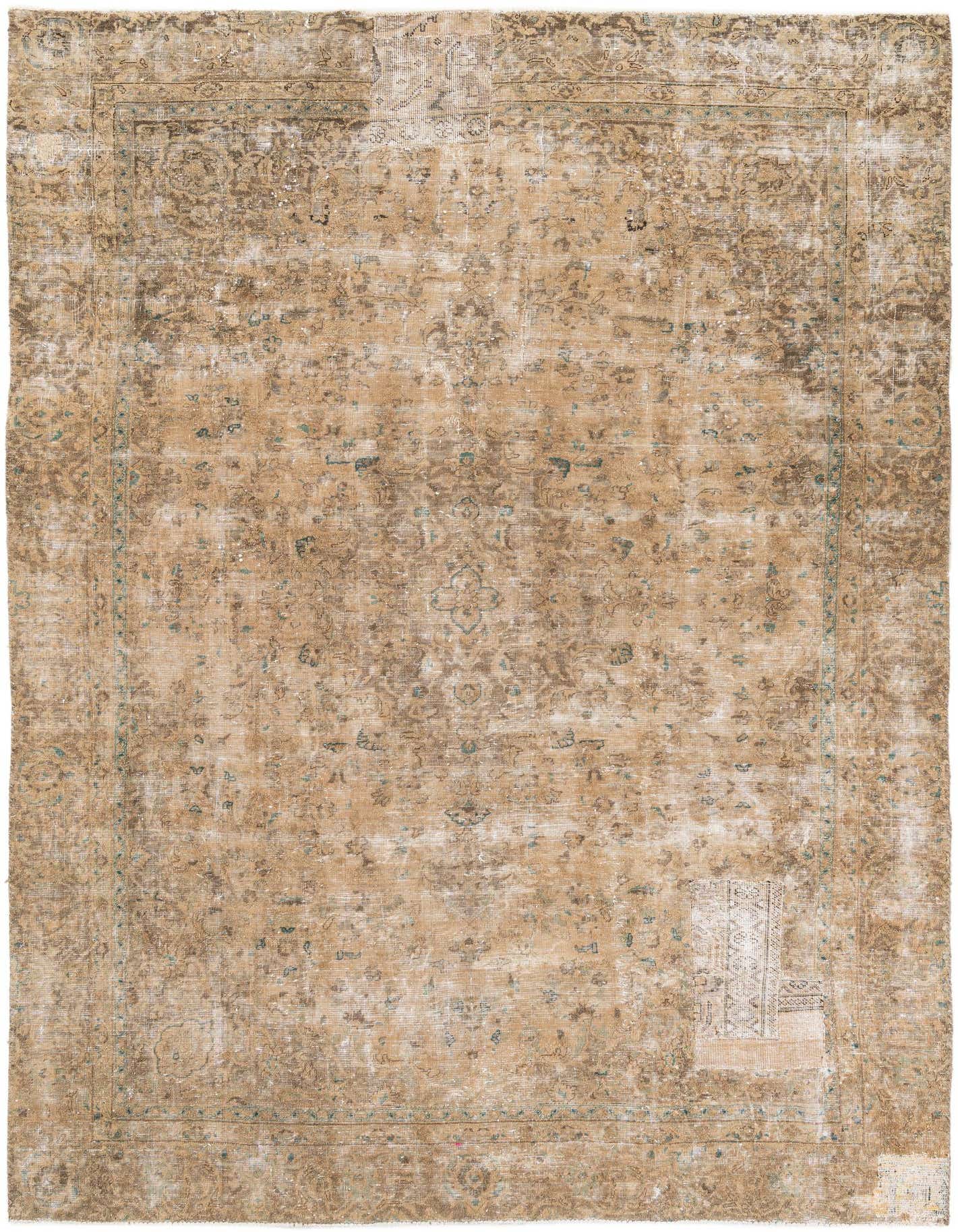 Primary image 7' 2 x 10'  Hand Knotted Ultra Vintage Persian Wool Rug