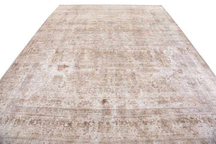 9' 6 x 12' 6 Hand Knotted Ultra Vintage Persian Wool Rug