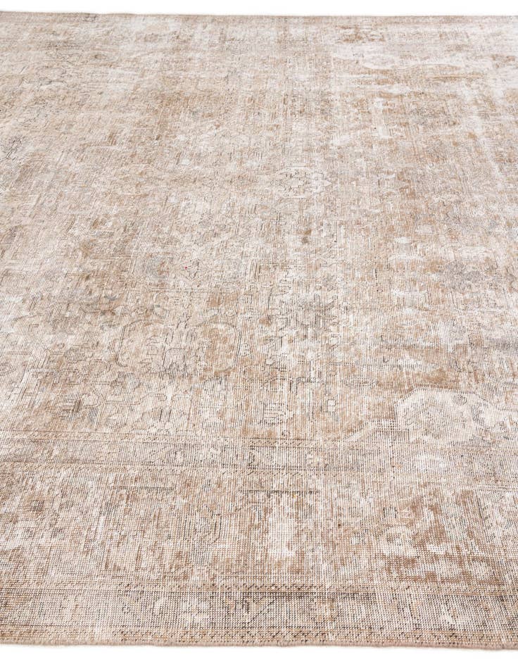 Detail image of 9' 6 x 12' 6  Hand Knotted Ultra Vintage Persian Wool Rug