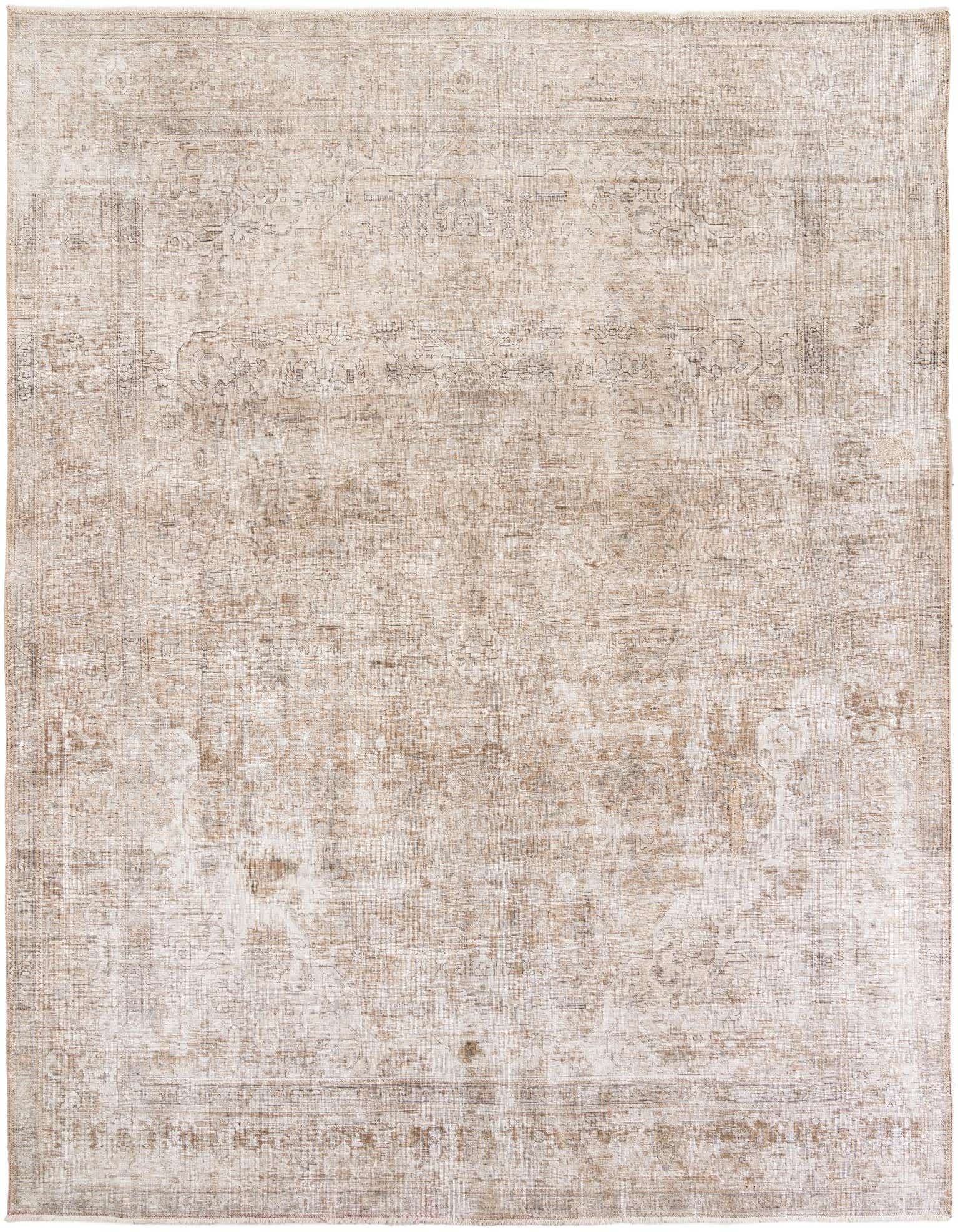 Primary image 9' 6 x 12' 6  Hand Knotted Ultra Vintage Persian Wool Rug