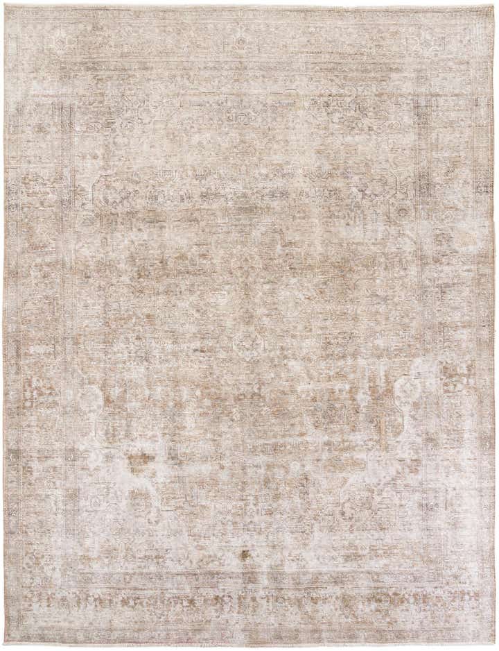 9' 6 x 12' 6 Hand Knotted Ultra Vintage Persian Wool Rug