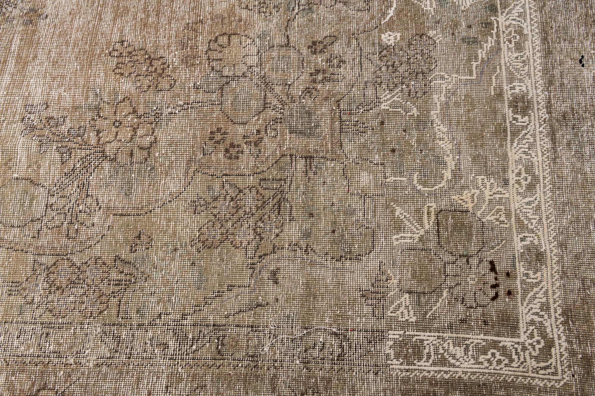 9' 3 x 13' Hand Knotted Ultra Vintage Persian Wool Rug