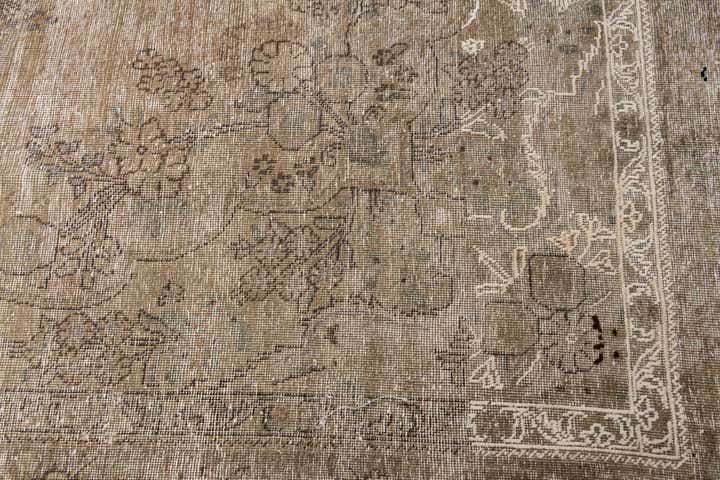 9' 3 x 13' Hand Knotted Ultra Vintage Persian Wool Rug