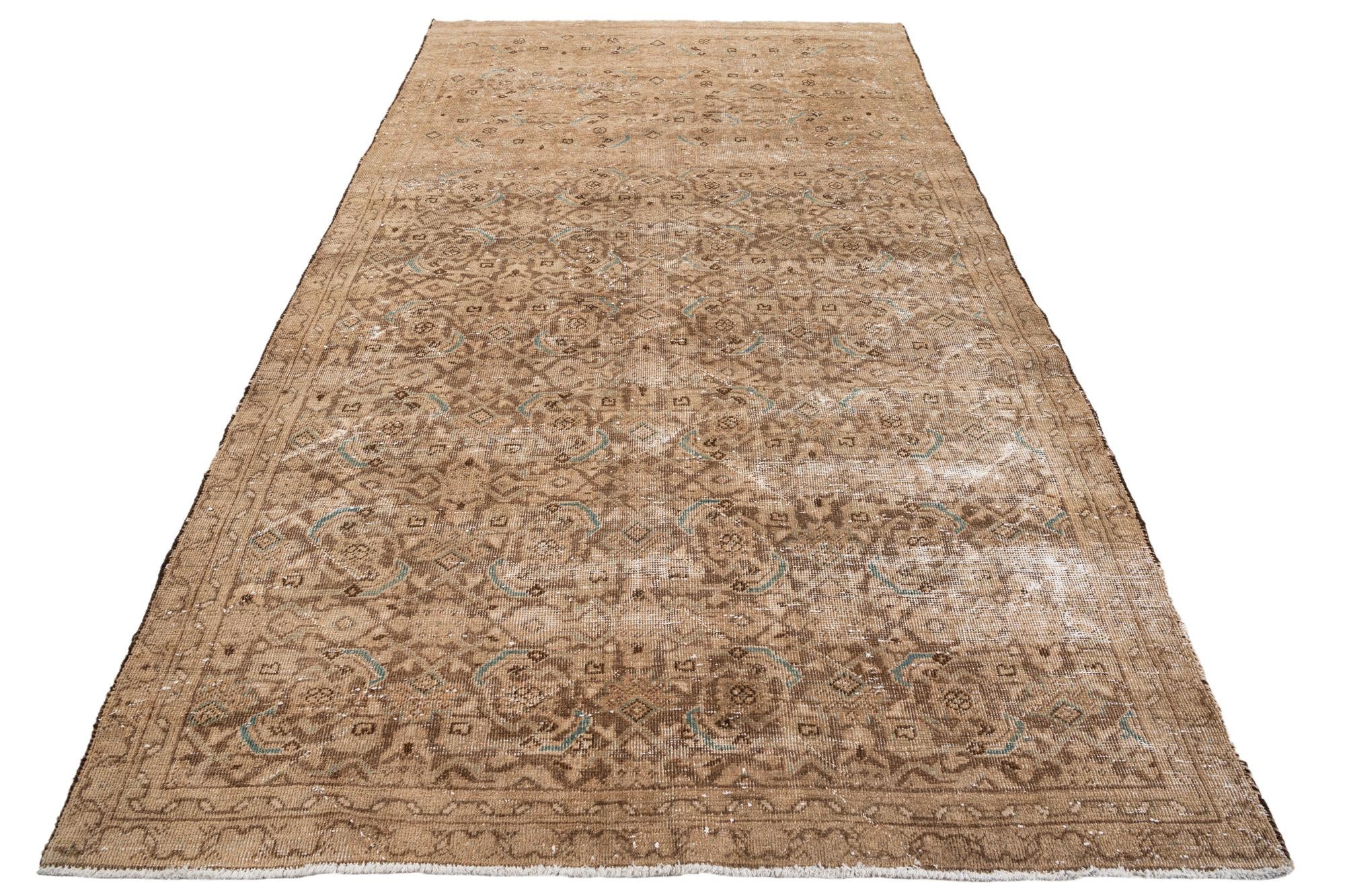 5' 6 x 9' 4 Hand Knotted Ultra Vintage Persian Wool Rug