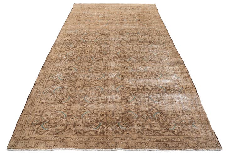 Detail image of 5' 6 x 9' 4 Hand Knotted Ultra Vintage Persian Wool Rug