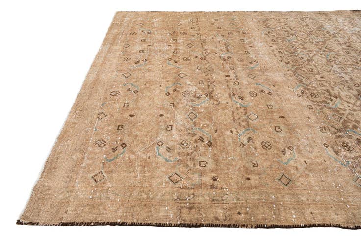 Detail image of 5' 6 x 9' 4 Hand Knotted Ultra Vintage Persian Wool Rug