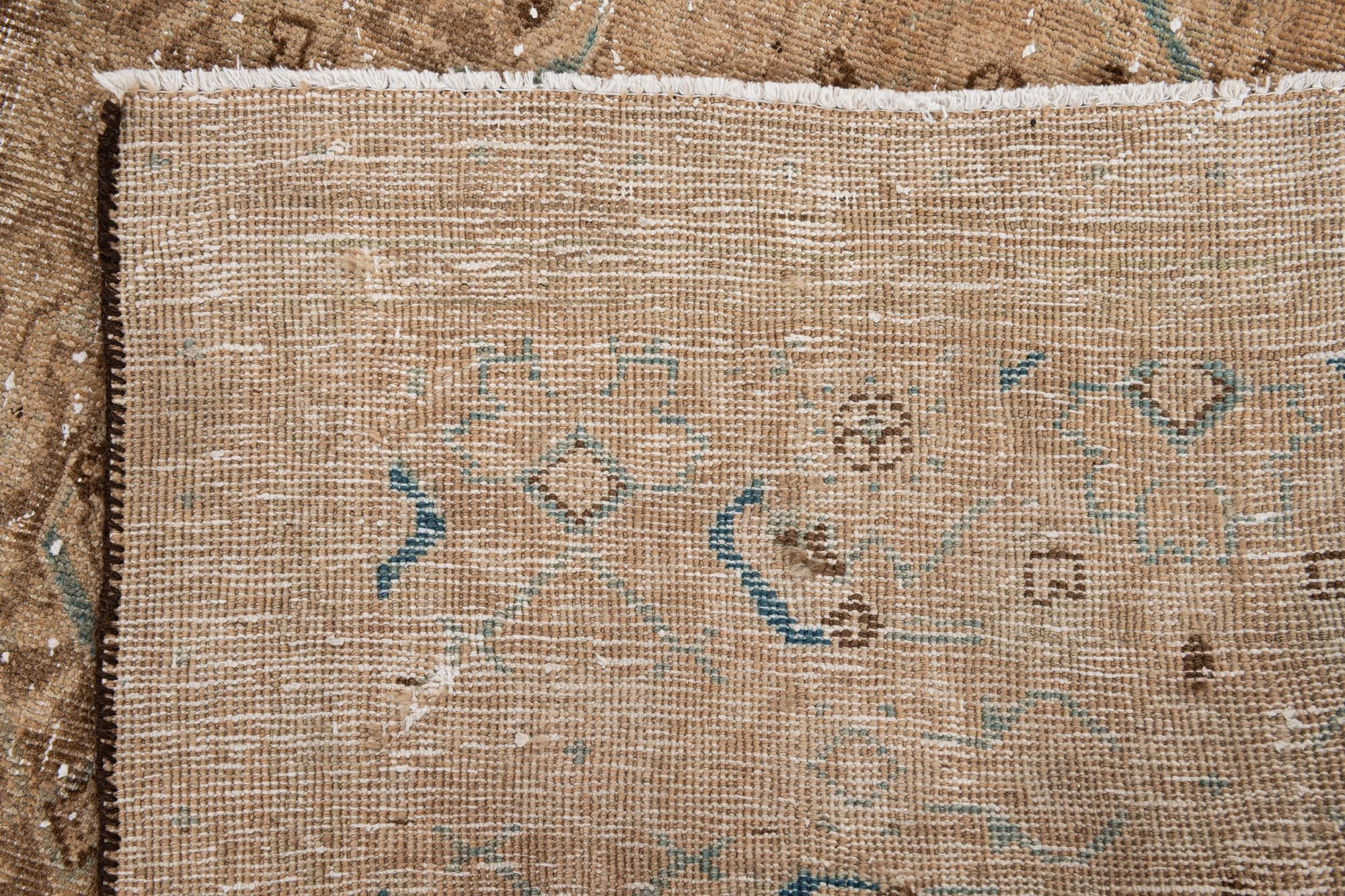 5' 6 x 9' 4 Hand Knotted Ultra Vintage Persian Wool Rug