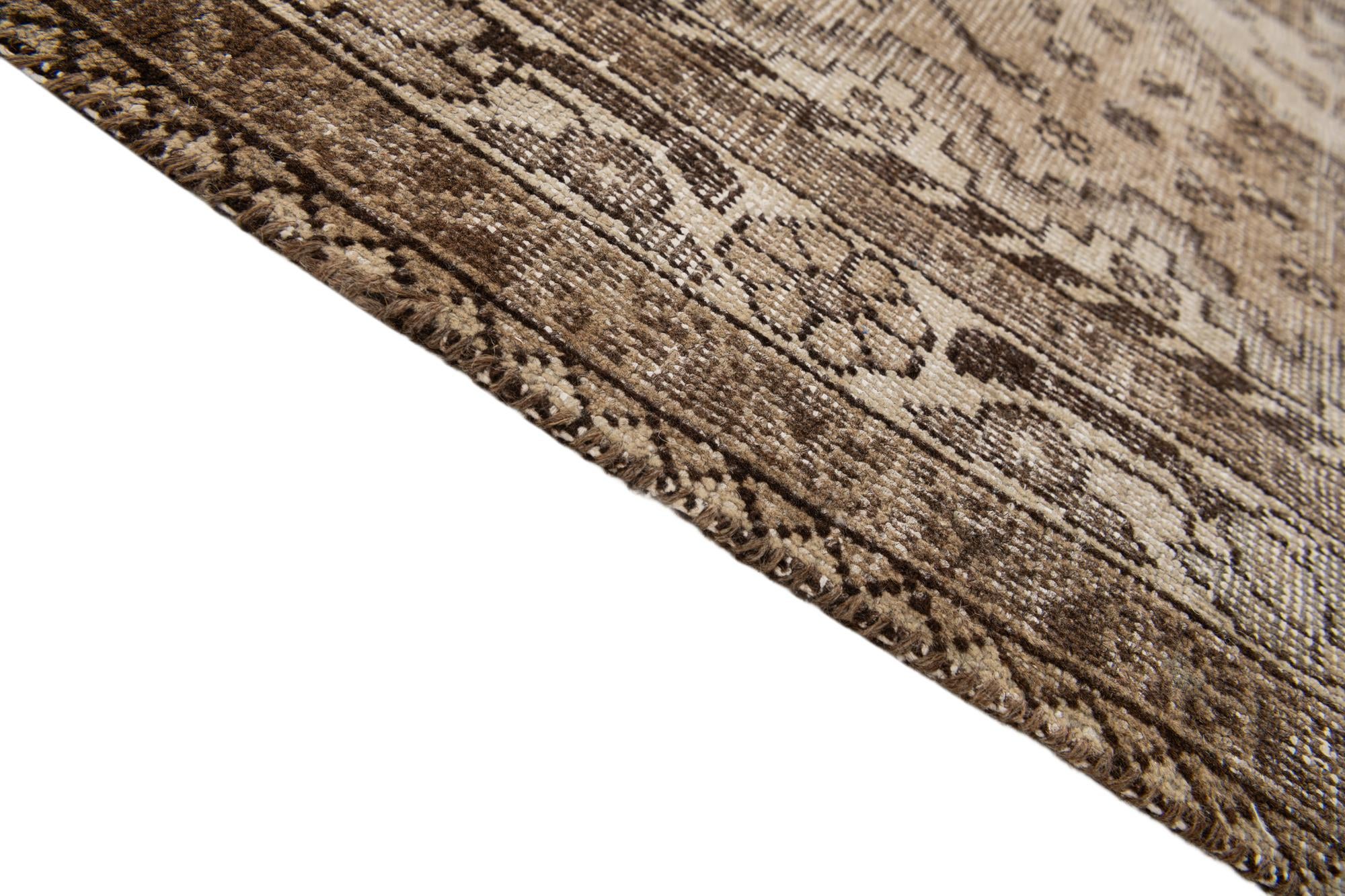 4' 8 x 7' Hand Knotted Ultra Vintage Persian Wool Rug
