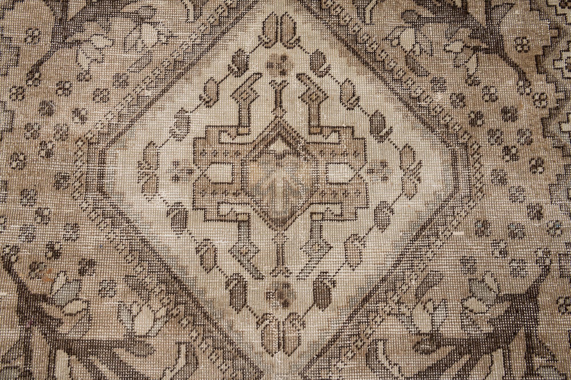 4' 8 x 7' Hand Knotted Ultra Vintage Persian Wool Rug