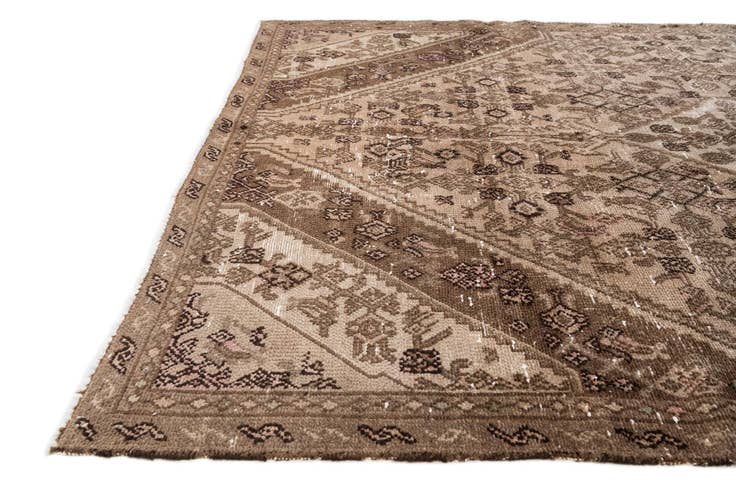 Detail image of 5' 10 x 8' 9 Hand Knotted Ultra Vintage Persian Wool Rug