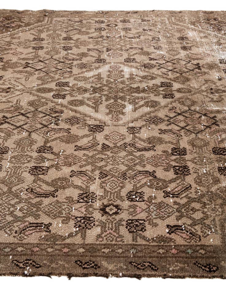 Detail image of 5' 10 x 8' 9  Hand Knotted Ultra Vintage Persian Wool Rug