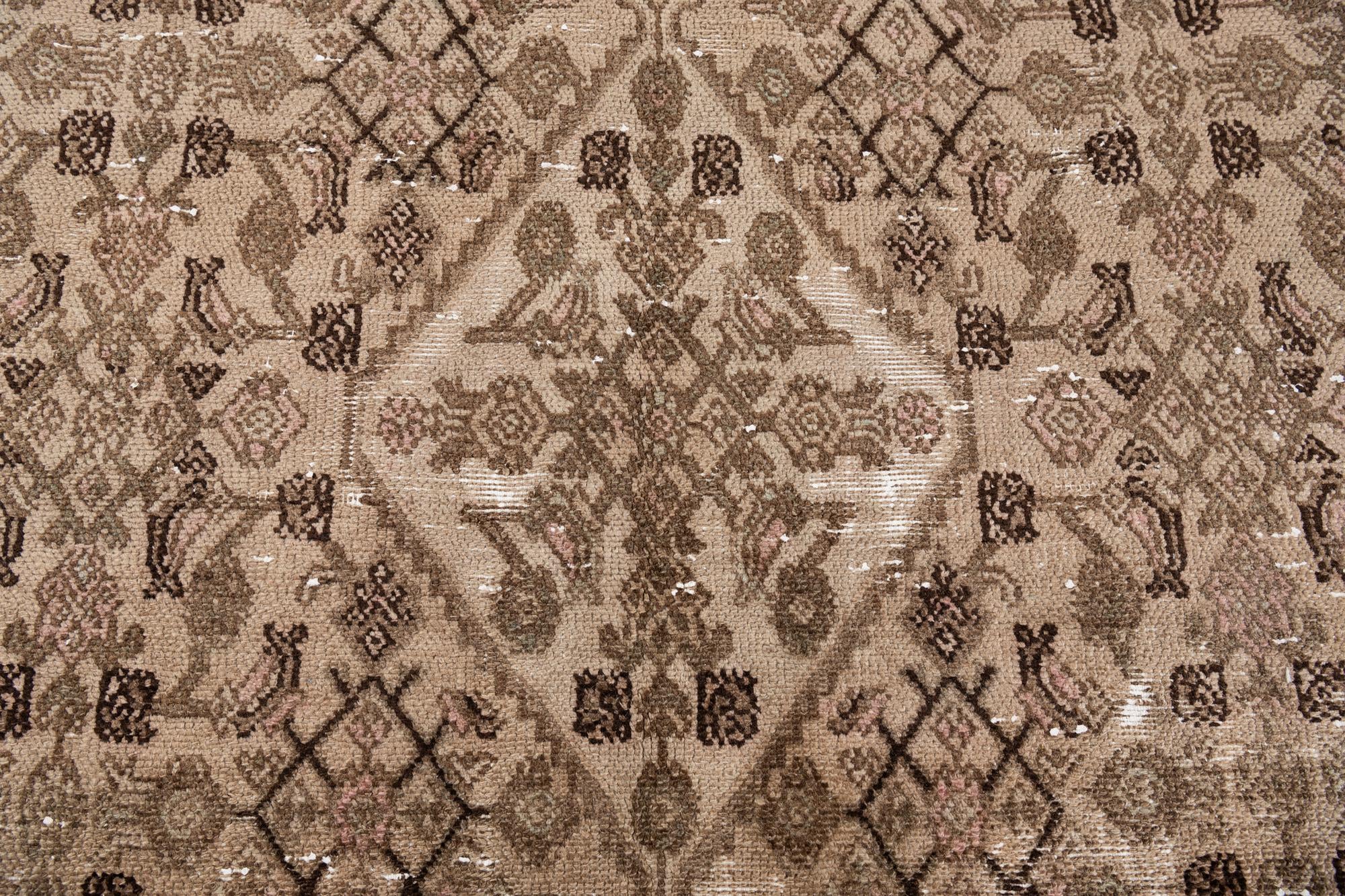 5' 10 x 8' 9 Hand Knotted Ultra Vintage Persian Wool Rug