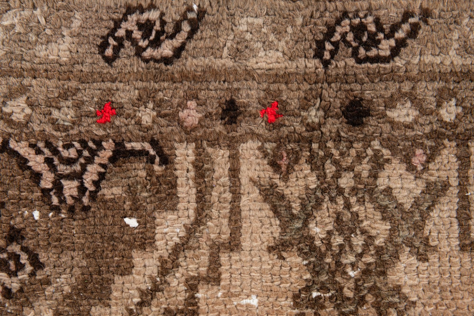 5' 10 x 8' 9 Hand Knotted Ultra Vintage Persian Wool Rug