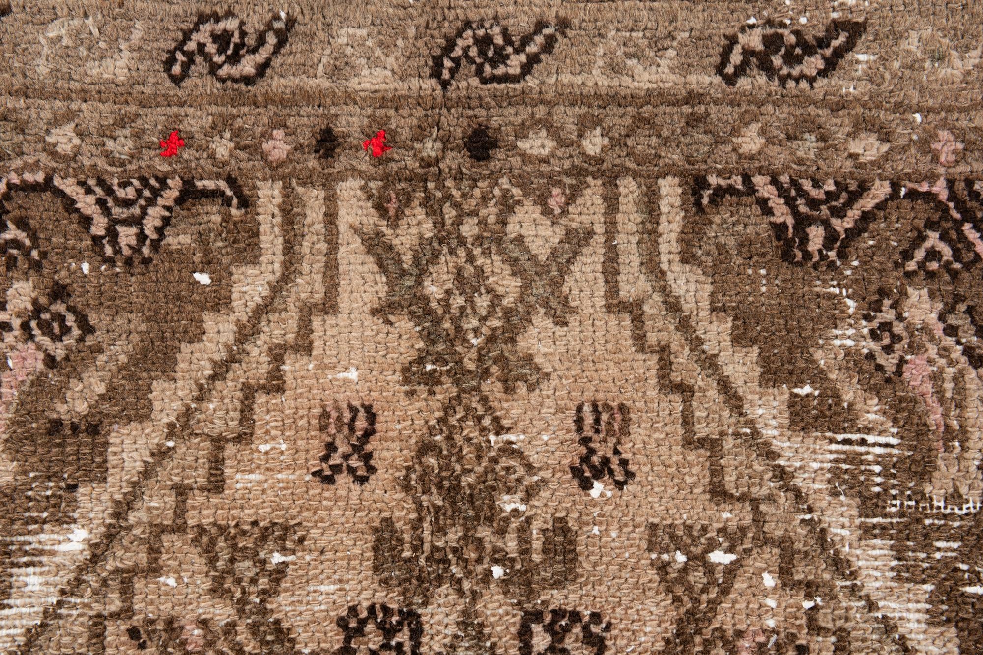 5' 10 x 8' 9 Hand Knotted Ultra Vintage Persian Wool Rug