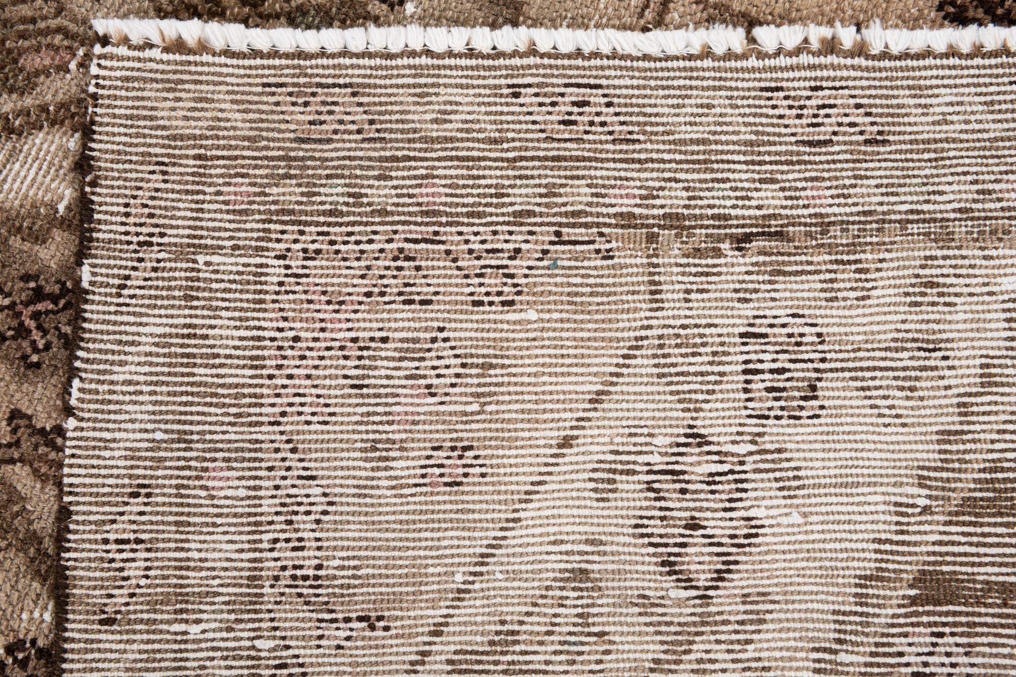 5' 10 x 8' 9 Hand Knotted Ultra Vintage Persian Wool Rug
