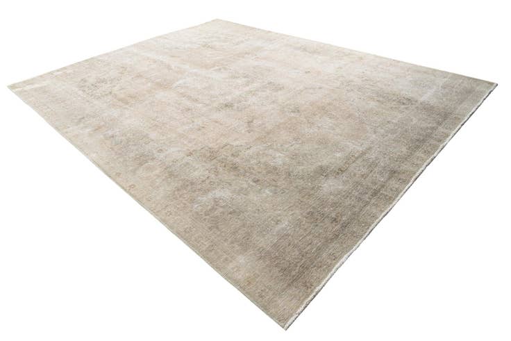 Detail image of 9' 7 x 12' 8 Hand Knotted Ultra Vintage Persian Wool Rug