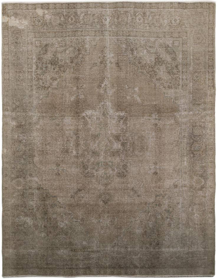 Detail image of 9' 7 x 12' 8 Hand Knotted Ultra Vintage Persian Wool Rug