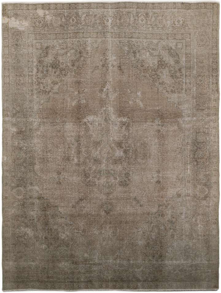 9' 7 x 12' 8 Hand Knotted Ultra Vintage Persian Wool Rug