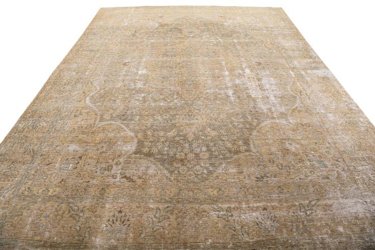 Detail image of 9' 10 x 13' 3 Hand Knotted Ultra Vintage Persian Wool Rug