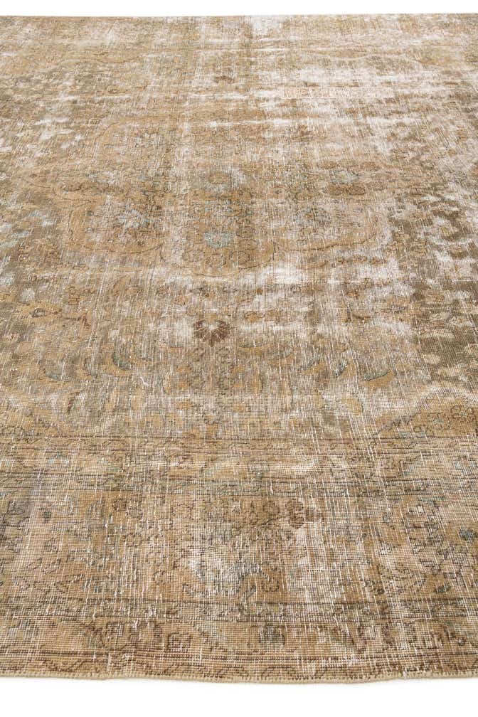 9' 10 x 13' 3 Hand Knotted Ultra Vintage Persian Wool Rug