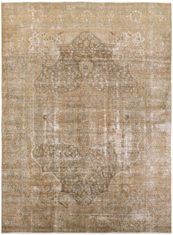 Detail image of 9' 10 x 13' 3 Hand Knotted Ultra Vintage Persian Wool Rug