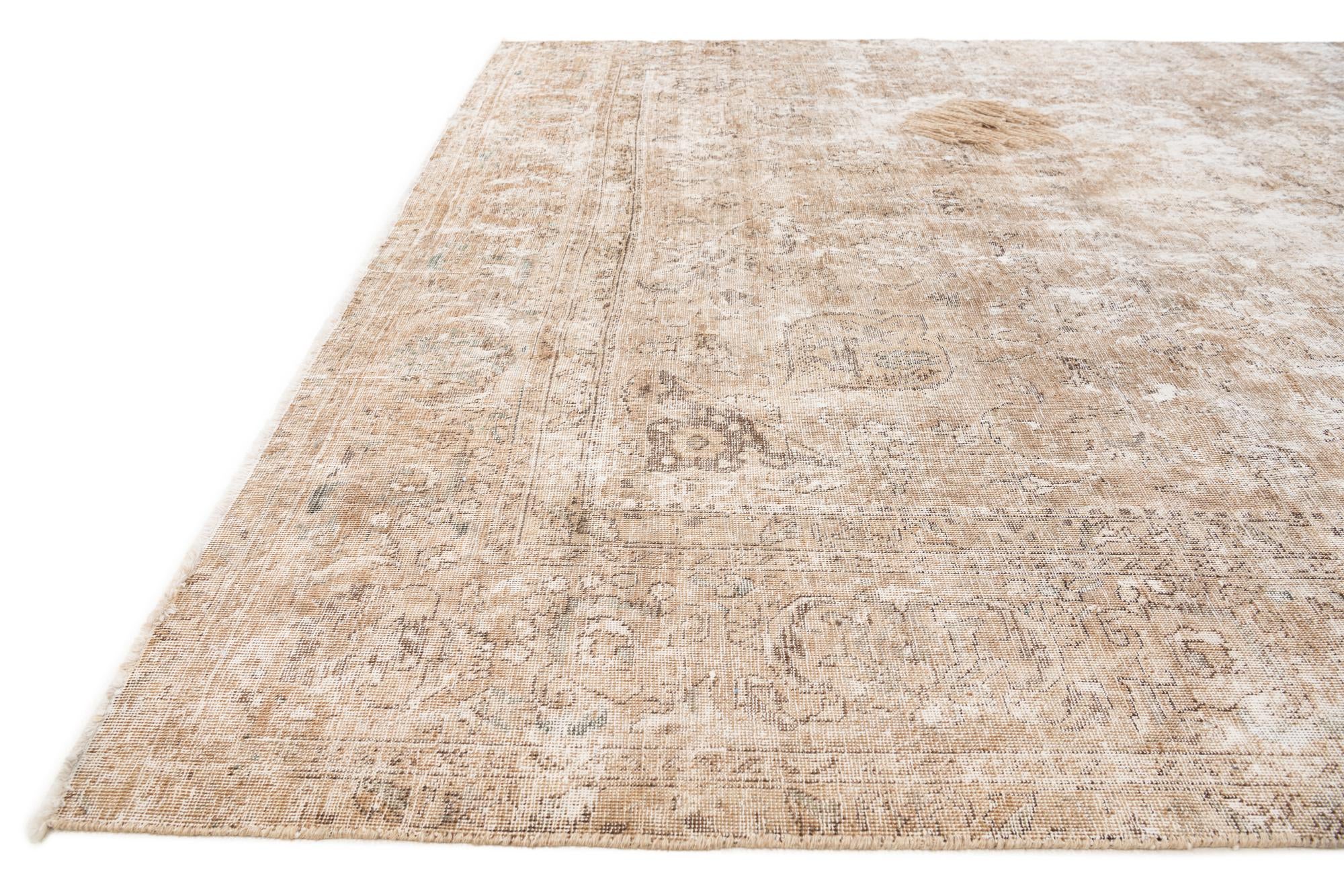 7' 4 x 11' Hand Knotted Ultra Vintage Persian Wool Rug