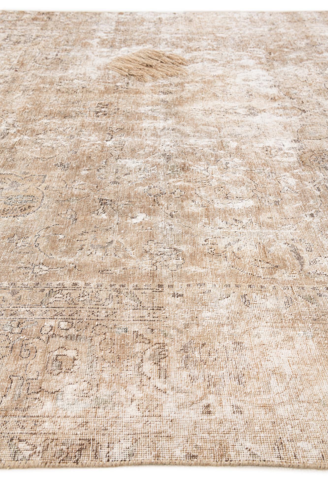 7' 4 x 11' Hand Knotted Ultra Vintage Persian Wool Rug