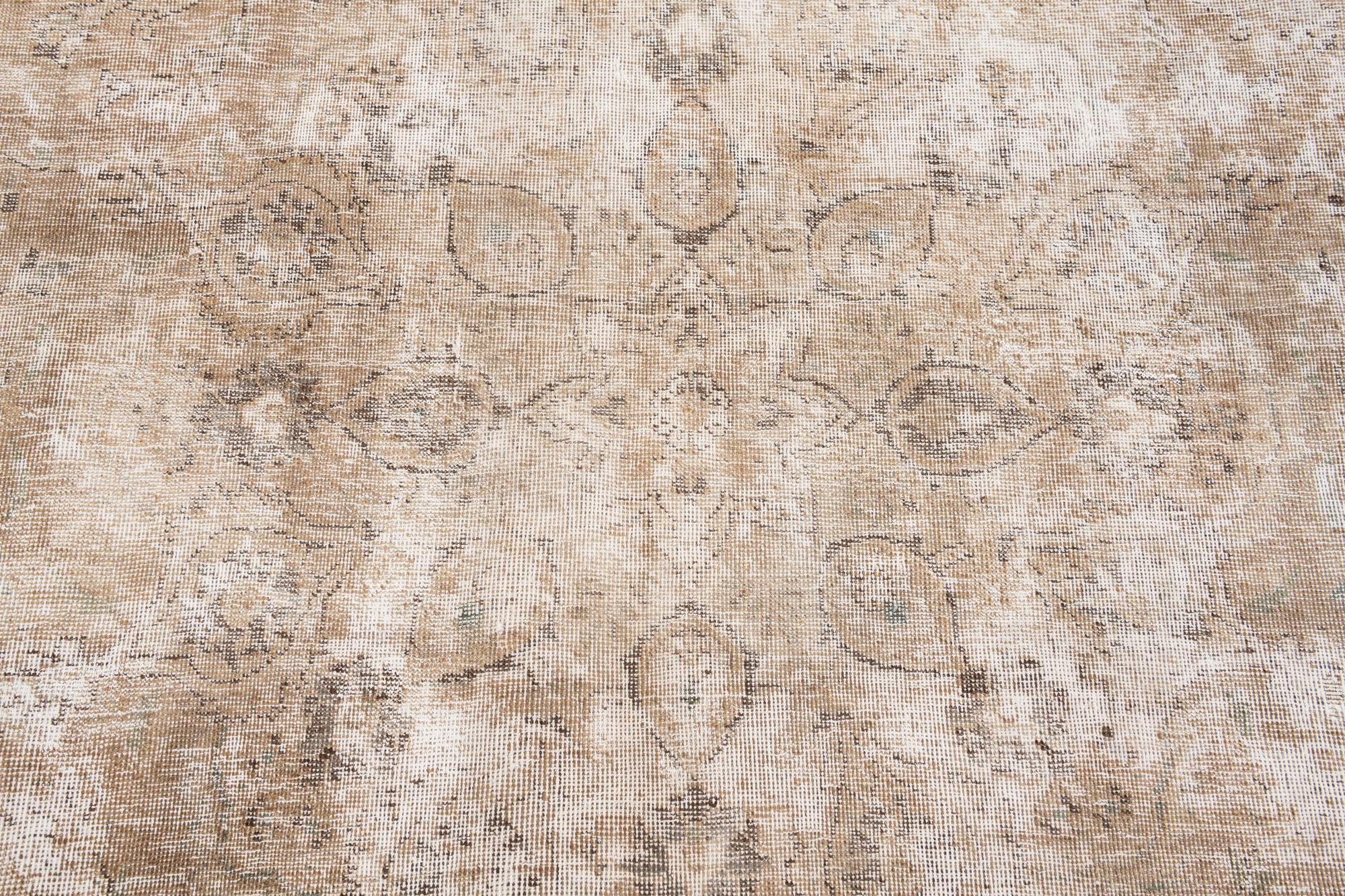 7' 4 x 11' Hand Knotted Ultra Vintage Persian Wool Rug