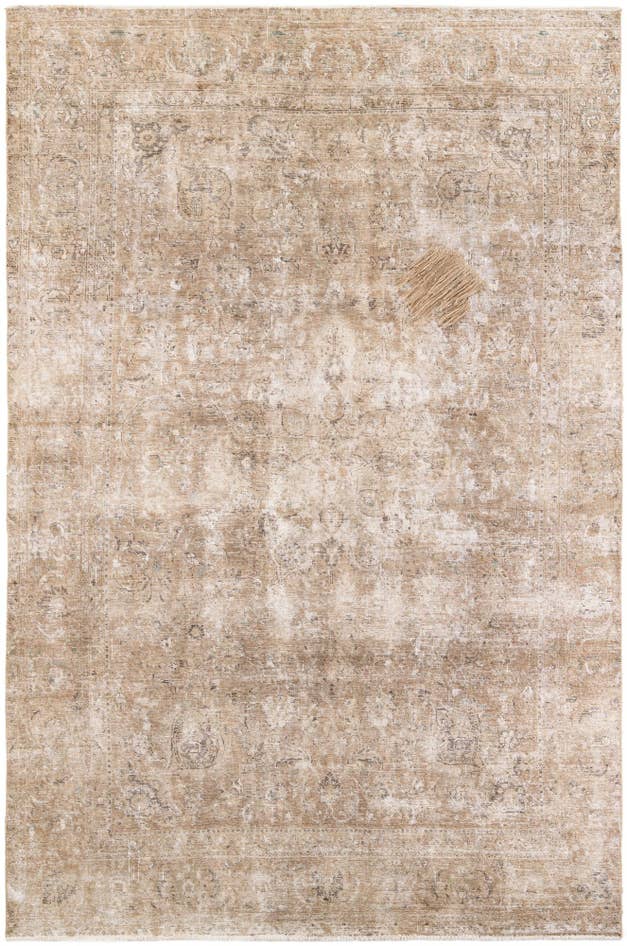 Detail image of 7' 4 x 11' Hand Knotted Ultra Vintage Persian Wool Rug