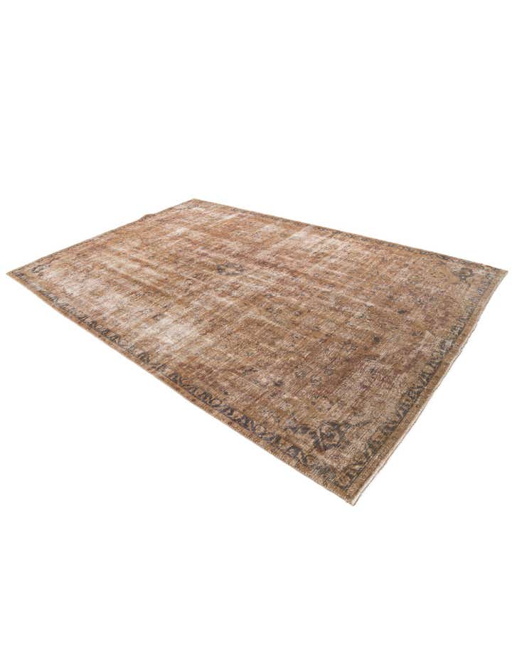 7' x 10' 4 Hand Knotted Ultra Vintage Persian Wool Rug