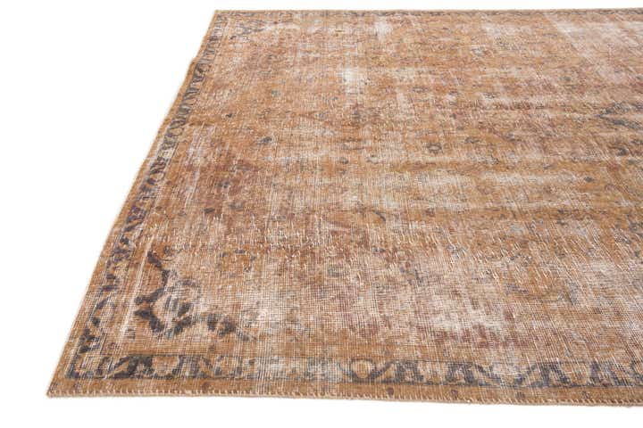 7' x 10' 4 Hand Knotted Ultra Vintage Persian Wool Rug