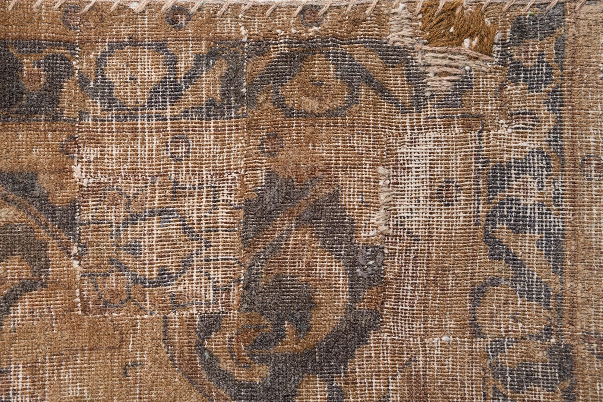 7' x 10' 4 Hand Knotted Ultra Vintage Persian Wool Rug