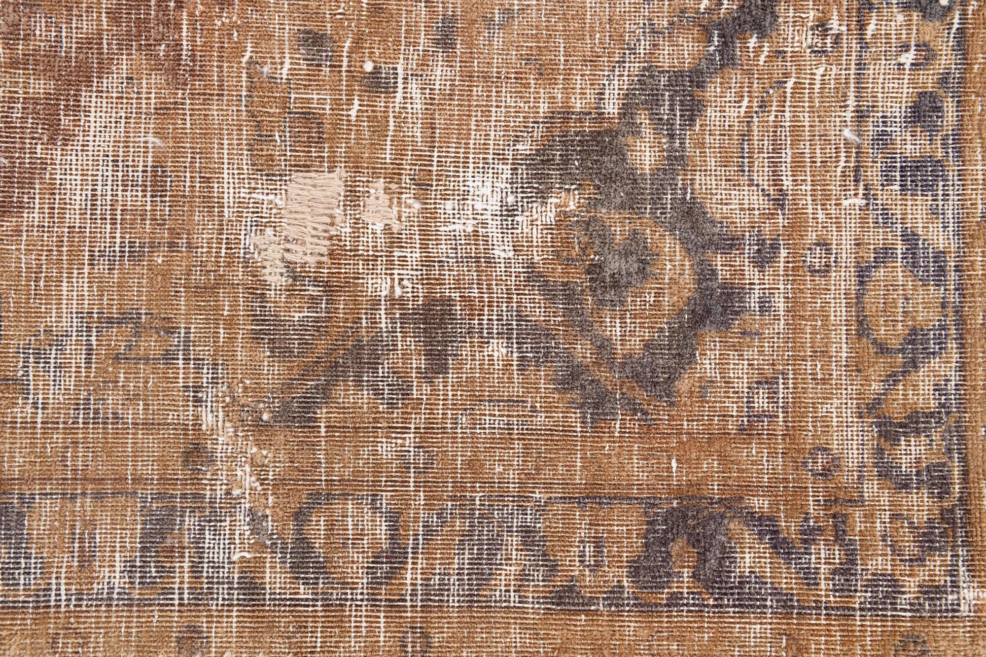 7' x 10' 4 Hand Knotted Ultra Vintage Persian Wool Rug