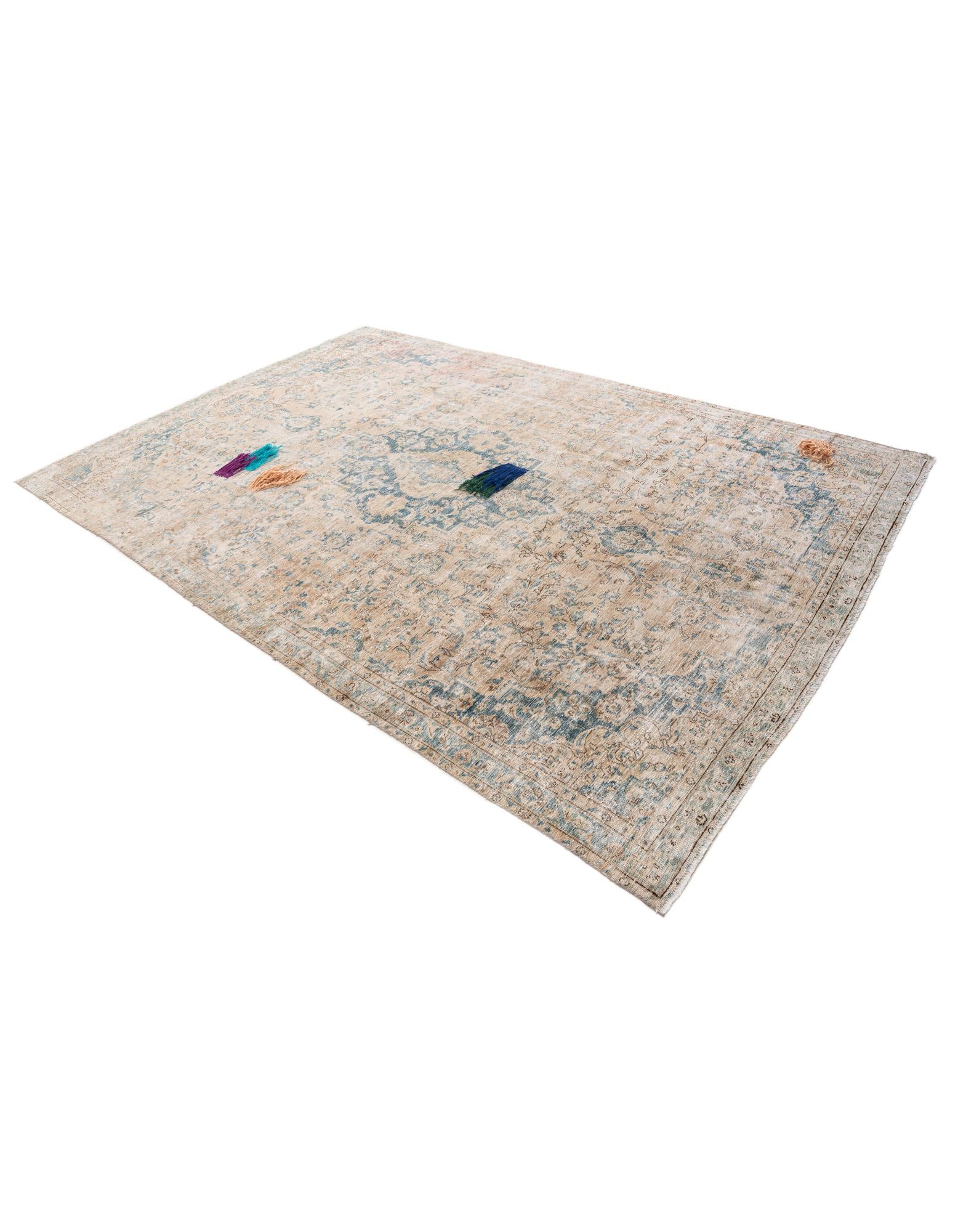 7' 1 x 10' 4 Hand Knotted Ultra Vintage Persian Wool Rug