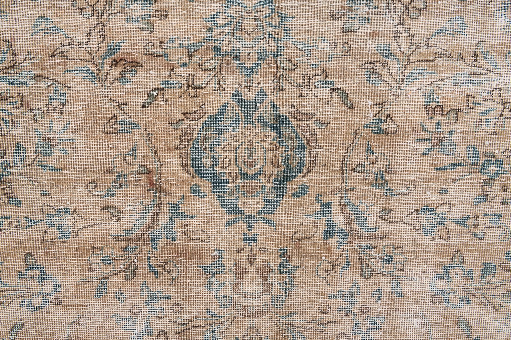 7' 1 x 10' 4 Hand Knotted Ultra Vintage Persian Wool Rug