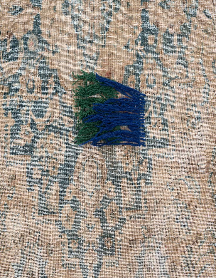 Detail image of 7' 1 x 10' 4  Hand Knotted Ultra Vintage Persian Wool Rug