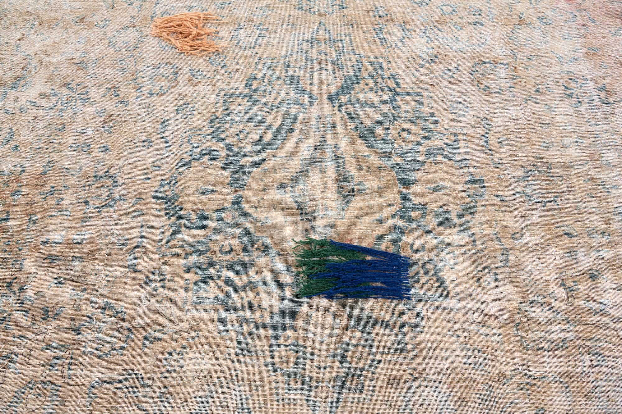 7' 1 x 10' 4 Hand Knotted Ultra Vintage Persian Wool Rug