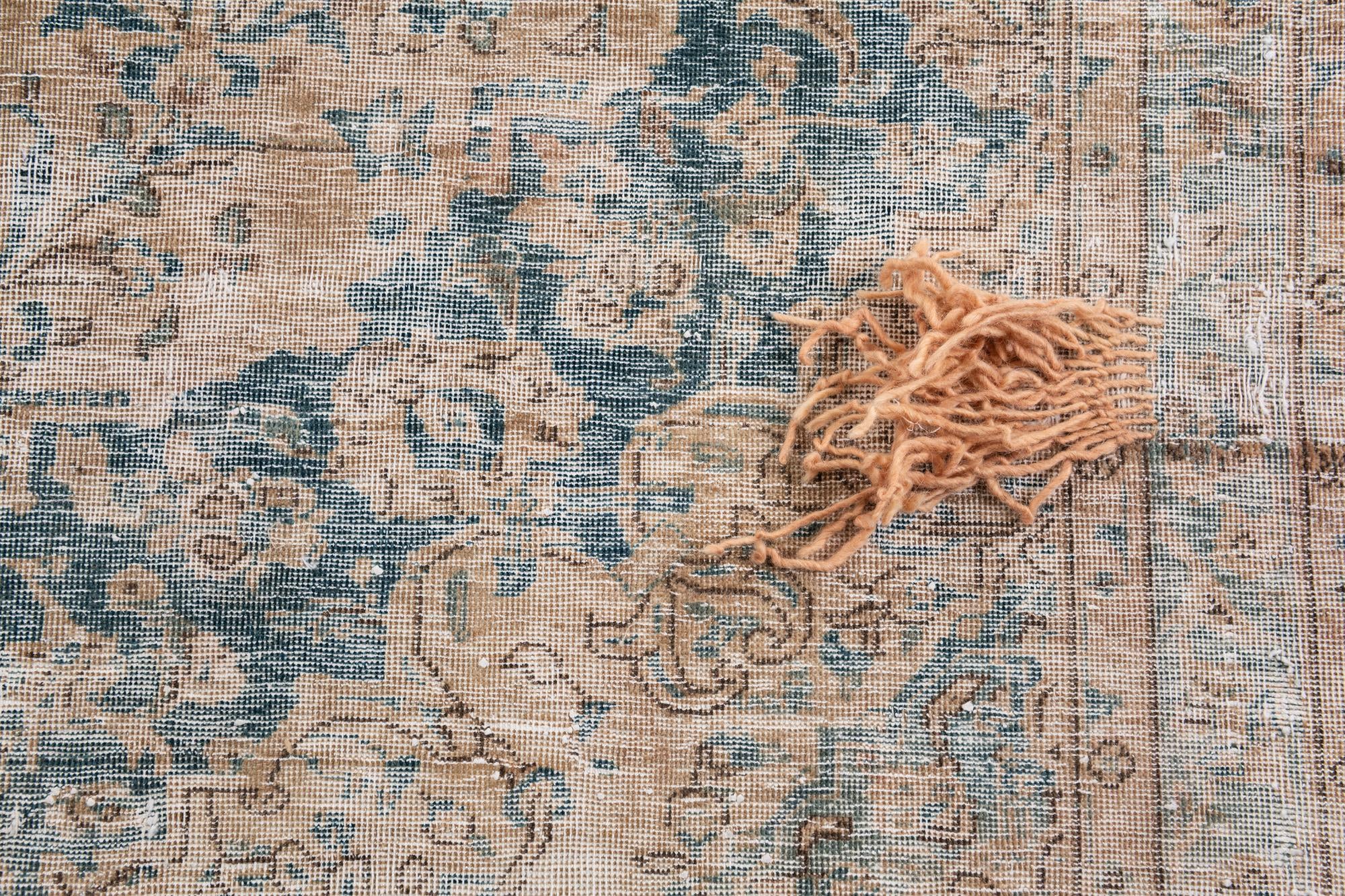 7' 1 x 10' 4 Hand Knotted Ultra Vintage Persian Wool Rug